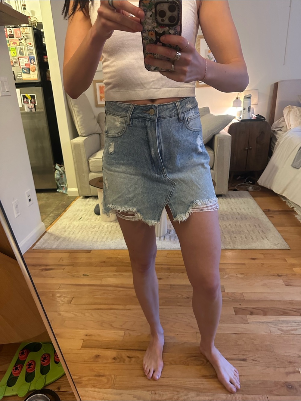 Rimmel London Light Blue Denim Waistband Detail